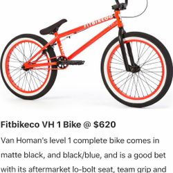Fitbikeco Van Homan’s 1 BMX Bike