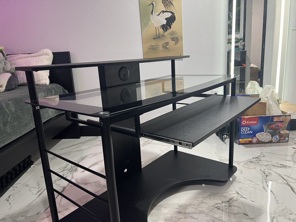 Realspace 47"W Mobile Tech Desk