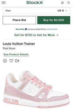 SALEOFF Louis Vuitton Trainer Pink Rose Sneaker - USALast
