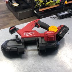 1003 Milwaukee 2829-20 18v Lithium Ion Compact Bandsaw W/ 3.0ah Battery 532075