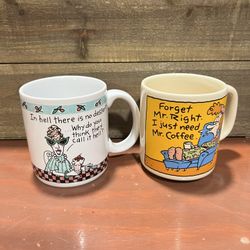 2 Mugs Coffee Coffee Tea Mugs   1 Stoneware Tea perfect Traditions 