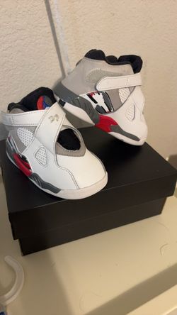 Air Jordan 8 Retro Bugs Bunny 2025 Toddler 7C – White/Black/Red