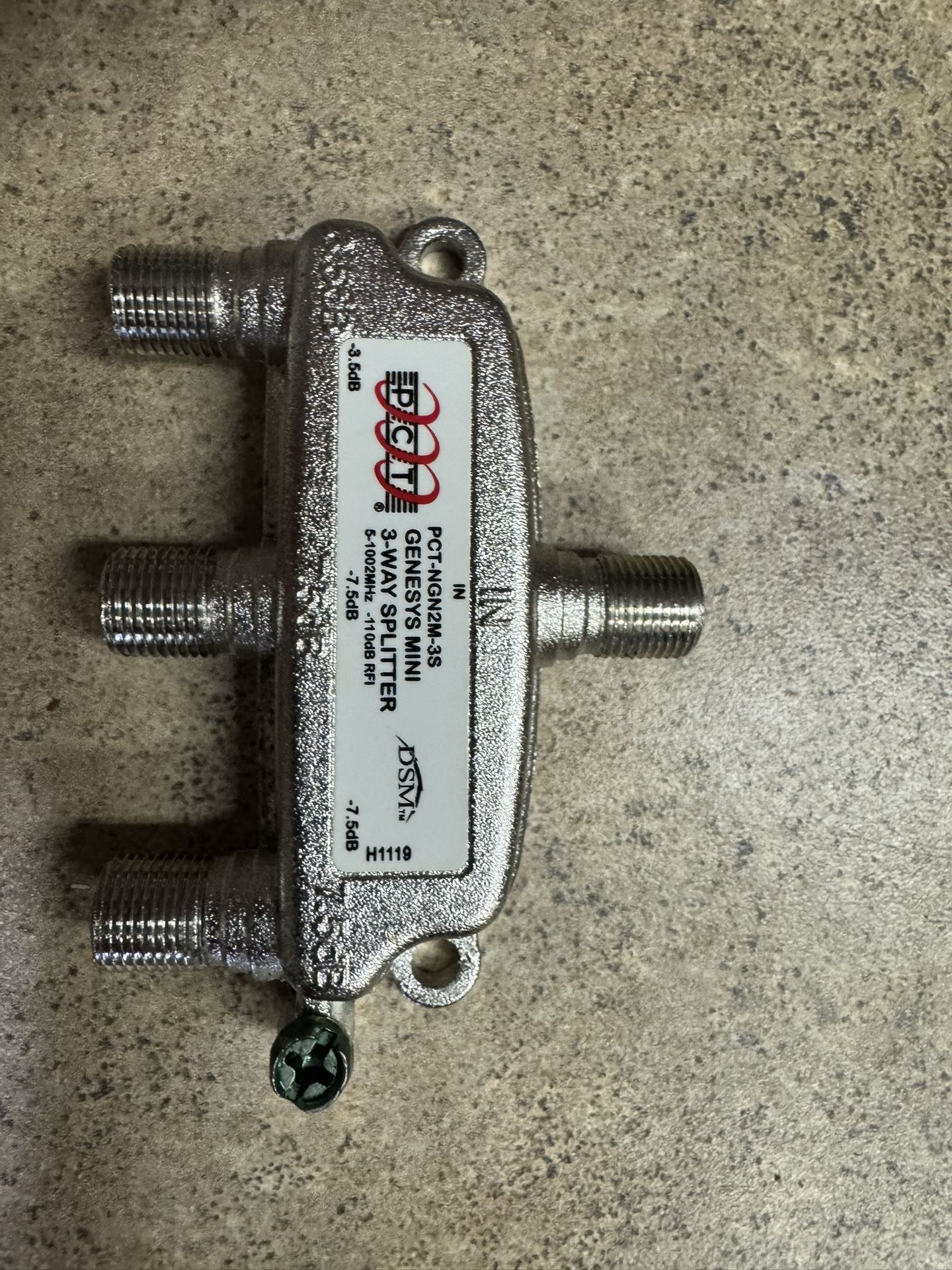 3 way coxial splitter