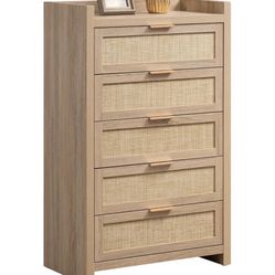 5 Drawer tall dresser Tan