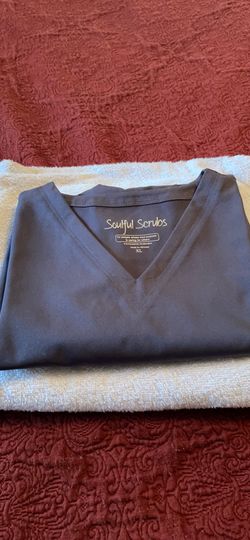 Soulful Scrubs 2 Pocket V-Neck Medical Scrub Top For Women