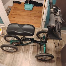 All Terrain Knee Scooter With Shock And Off Trail Tires