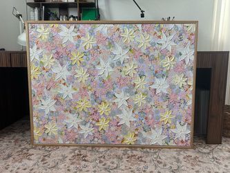 Floral art painting LARGE