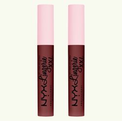 2 Pieces Of NYX Professional Makeup Lip Lingerie XXL Smooth Matte Liquid Lipstick - 16hr Longwear - 0.13 fl oz - Color - 09 Deep Mesh