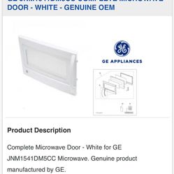 GE Replacement microwave Door