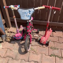 Kids Bike And Scooters $$5 Each 