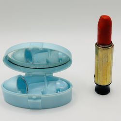 1950s Vintage Max Factor “Hi-Society” Lipstick Compact – Clear Clear Red