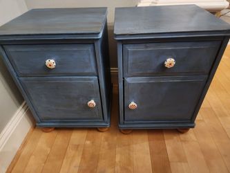 Solid wood nightstands