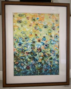 Modern Picture Frames With Abstract Drawing Size 35 1/2 x 50 1/2