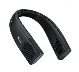 LivePure LP100OFAN Rechargeable Hands Free Portable Neck Fan in Midnight Black
