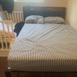 Full Bed Frame With Mattress