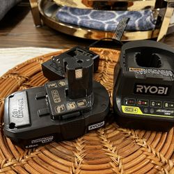 Ryobi One+ 1.5 Ah Battery And Charger New