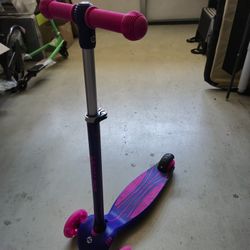 3 Wheel Scooter- Pink And Purple- Brand New