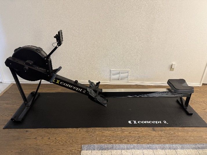Concept2 Model D RowErg with Concept2 Indoor Rower Floor Mat