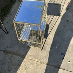Decorative Glass Mirror Table 