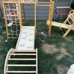 Put Two Indoor Jungle Gyms Together 