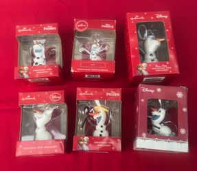 Hallmark Disney Frozen Olaf Christmas Ornaments Set of 6