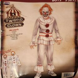 Twisted Clown Halloween Costume 🎃 Boy Small 6/7