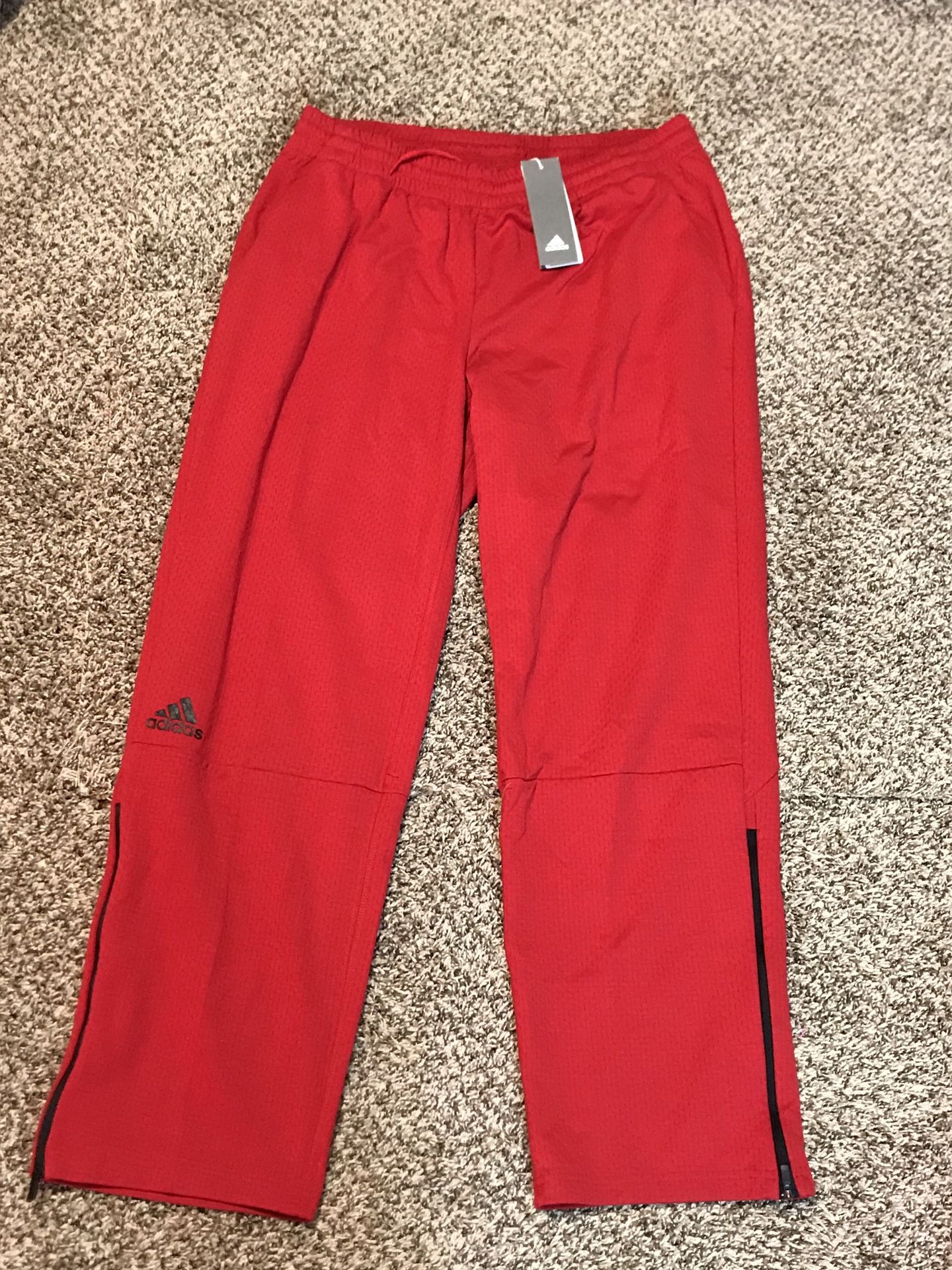 Adidas Men's Squad Pant, Red. New with tags