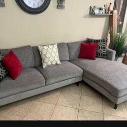 Grey Sectional Couch From Living Spaces 