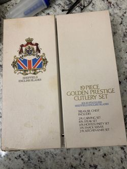 Vintage Sheffield English Blades 19 piece cutlery