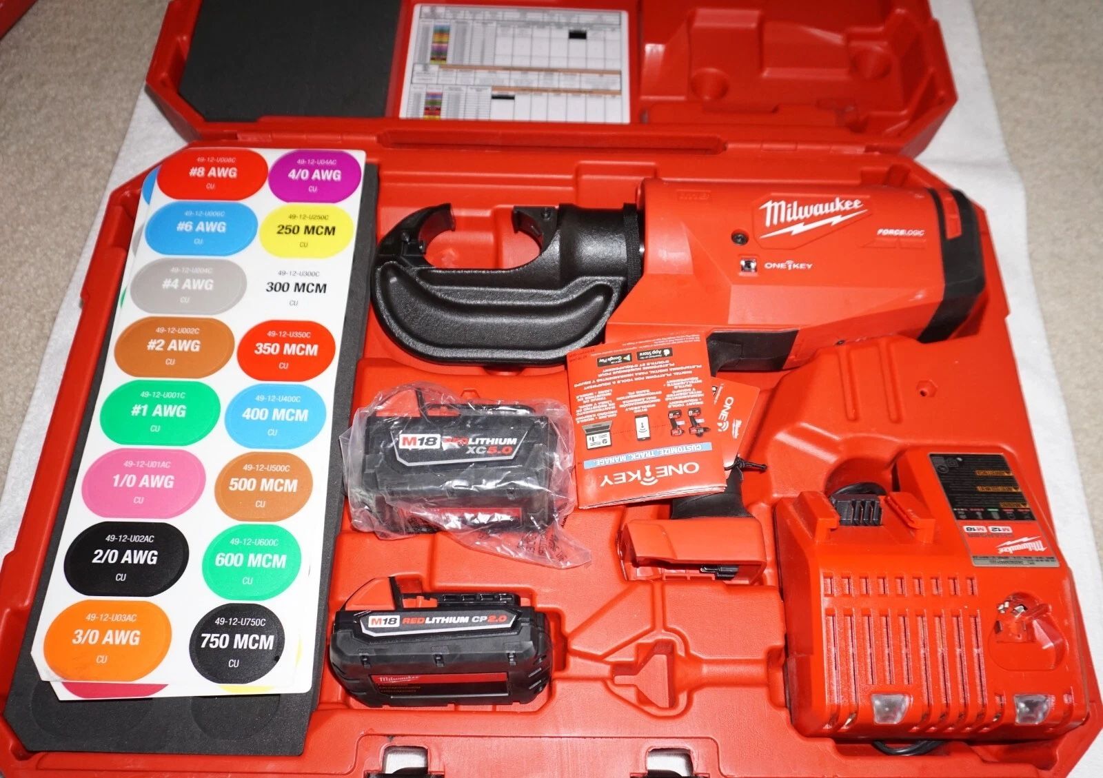 Brand NEW Milwaukee 2779-22 Force Logic M18 750 MCM Crimper Kit