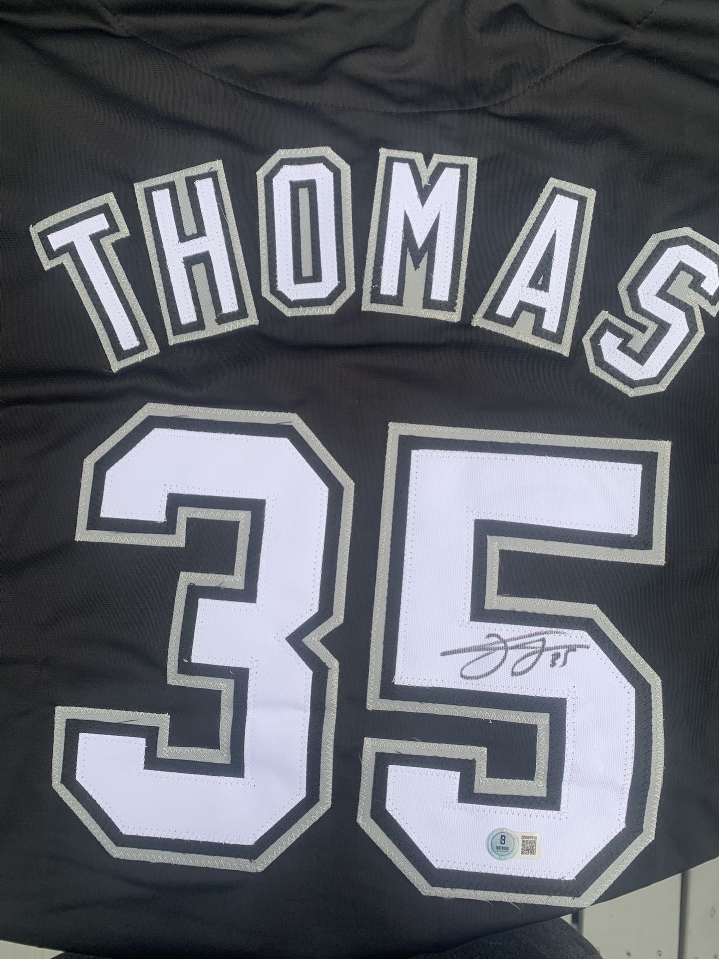 Frank Thomas Signed Jersey Authenticated 