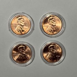 2024 BU Uncirculated Pennies In Cases