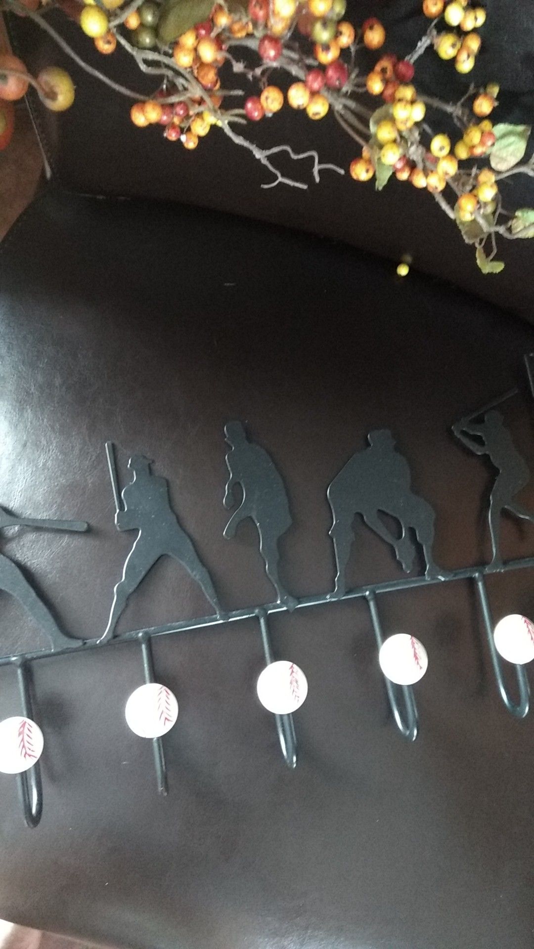 Baseball coat hanger