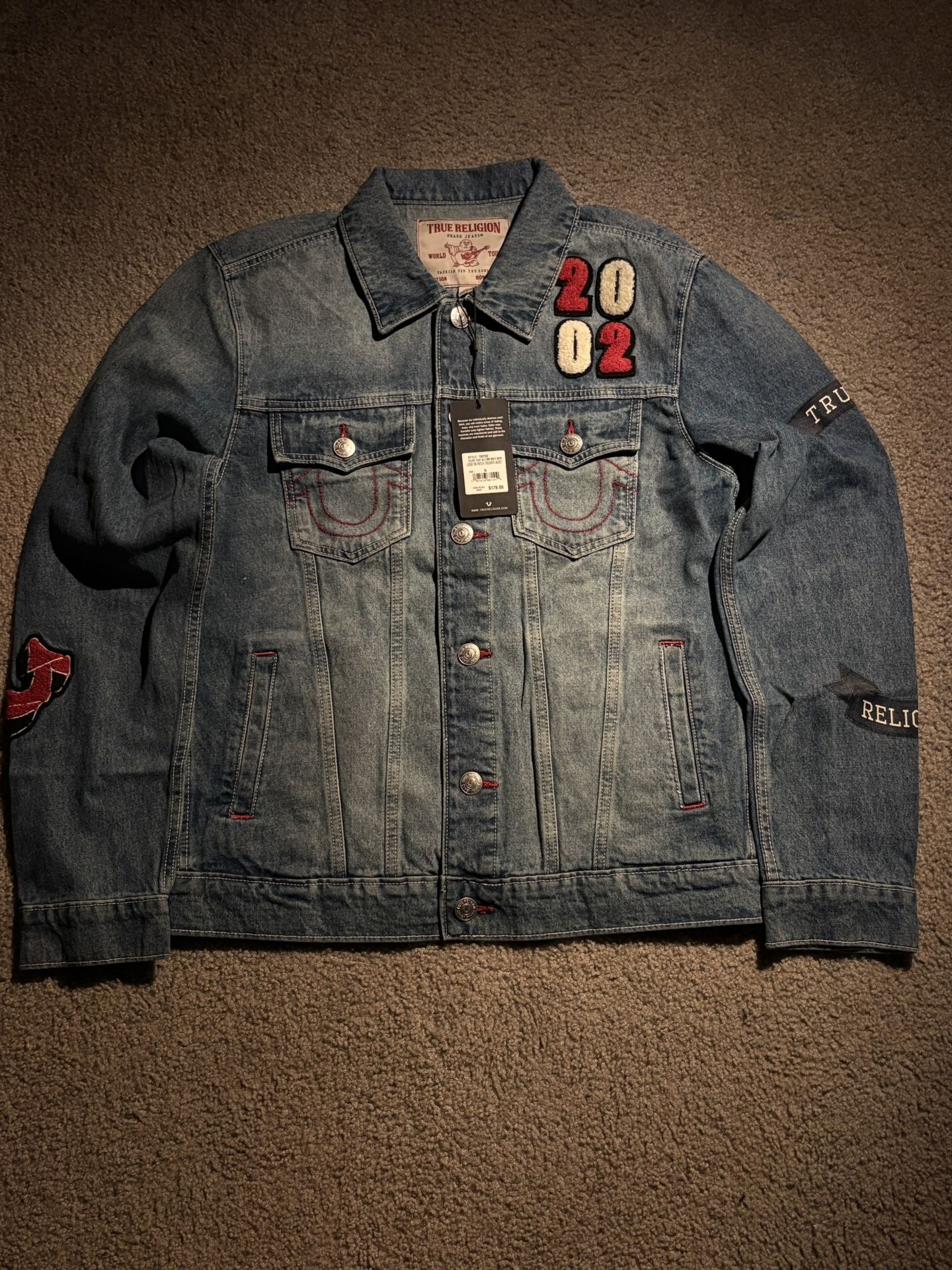 True Religion Jesse Patch Trucker Jacket