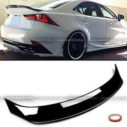 2014-2020 LEXUS IS200t IS300 IS350 AR STYLE GLOSSY BLACK TRUNK SPOILER WING