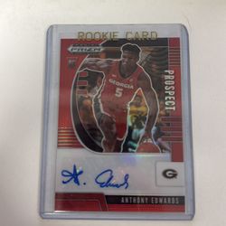 Anthony Edwards Prizm Draft picks rookie /199