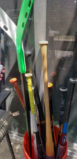 Youth baseball bats hockey sticks sporting equipment