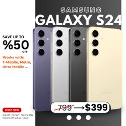 📱 Samsung Galaxy S24 5G (T-Mobile/MetroPCS Compatible) – Now $349! Save 61% 🔥