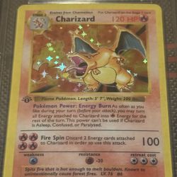 Pokmon TCG Charizard 4/102 Original Base Set Holo Foil Rare Unlimited HP 4/ 102 for Sale in Orlando, FL - OfferUp