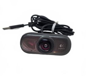 Logitech C210 USB Webcam with Built-in Microphone & Monitor Clip Black V-U0019