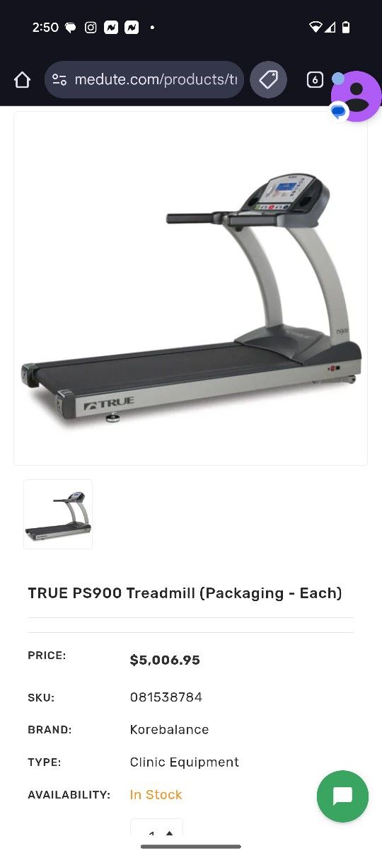 True Ps900 Treadmill