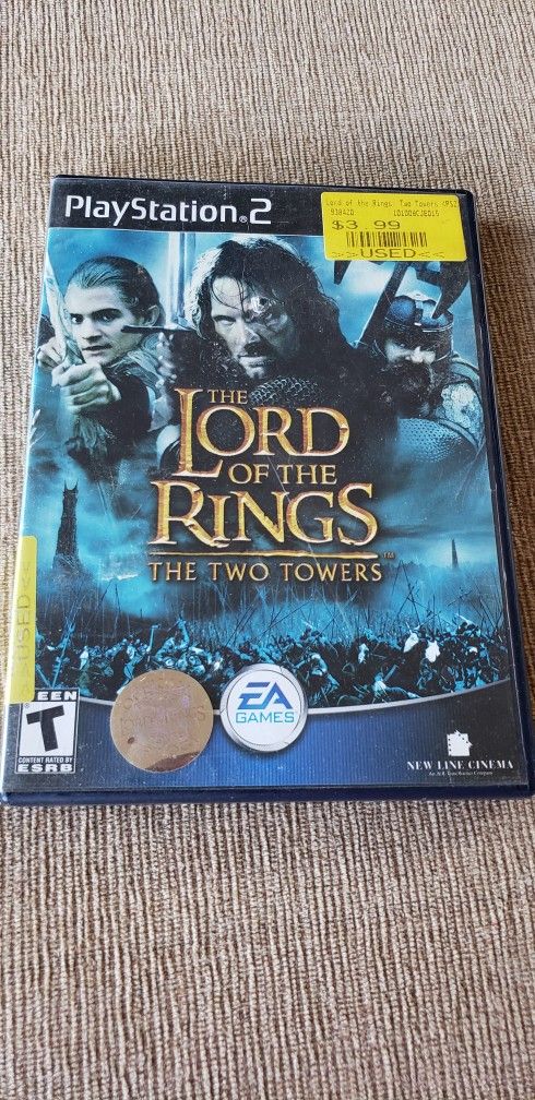 PLAYSTATION 2 PS2 LORD OF THE RINGS TWO TOWERS