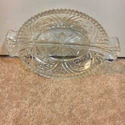 Divided Glass Dish