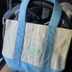 Trader Joe's Mini Tote - Blue