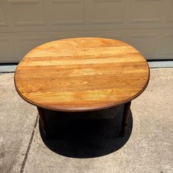Antique Oak drop leaf dining table