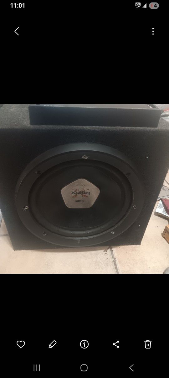 12 " Sony Xplod Subwoofer