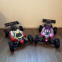 1/8 Arrma Typhon TLR Tuned & 1/8 Losi 8ight-XE RC Buggies