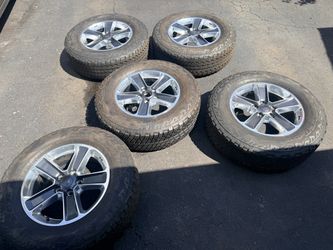 Jeep Wrangler OEM Wheels with Firestone Tires – Set of 5
