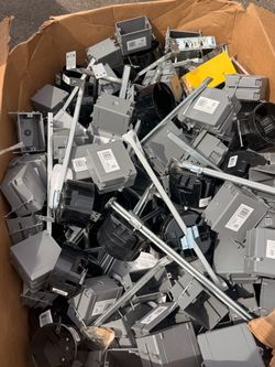 HUGE Electrical Hardware Lot – Junction Boxes, Ceiling Brackets & More – $50 Takes All