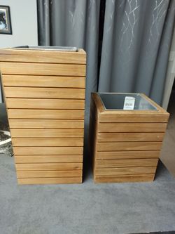 Planters, large and small